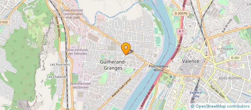 localisation de l'entreprise MONSIEUR MICKAEL MOREIRA  GUILHERAND-GRANGES