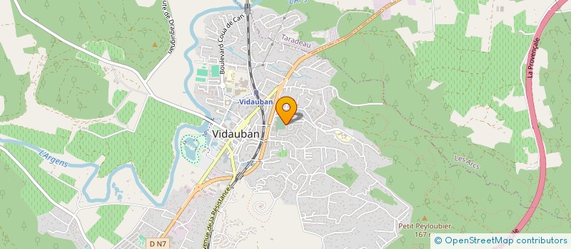 localisation de l'entreprise MONSIEUR MICKAEL MORIANI  VIDAUBAN