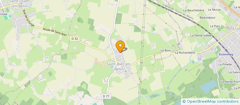 localisation de l'entreprise MONSIEUR MICKAEL MORIN  SAINT-BIEZ-EN-BELIN