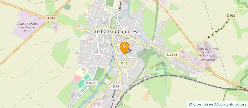 localisation de l'entreprise MONSIEUR MICKAEL MORLAAS  LE CATEAU-CAMBRESIS