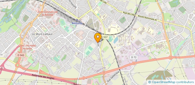 localisation de l'entreprise MONSIEUR MICKAEL MOSTAERT  BETHUNE