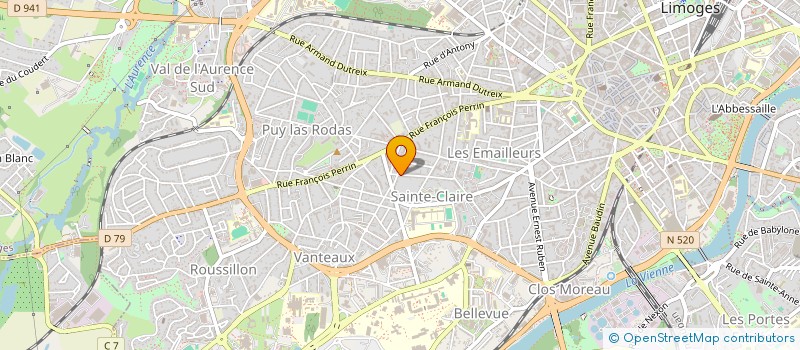 localisation de l'entreprise MONSIEUR MICKAEL MOUCHOT à LIMOGES