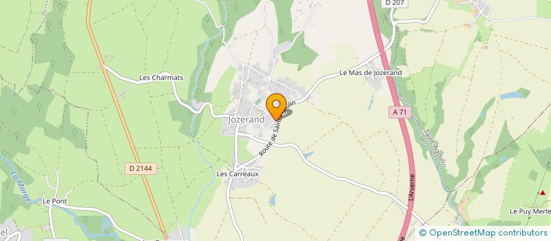 localisation de l'entreprise MONSIEUR MICKAEL MOULIER  JOZERAND