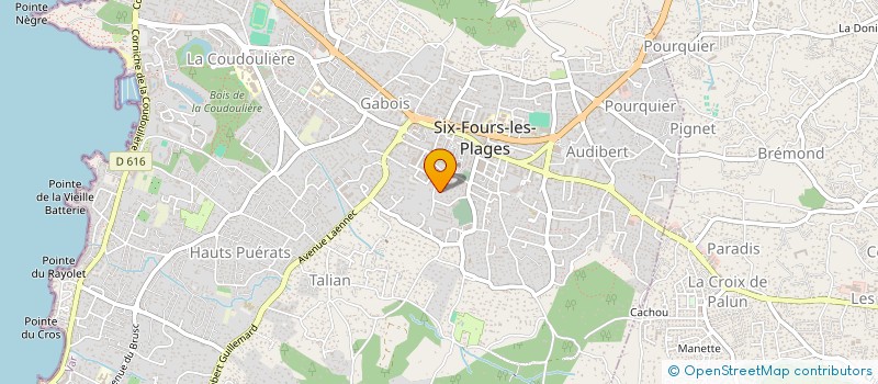 localisation de l'entreprise MONSIEUR MICKAEL MOULLET à SIX-FOURS-LES-PLAGES