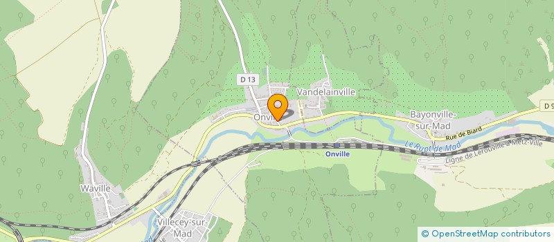 localisation de l'entreprise MONSIEUR MICKAEL MOURAND  ONVILLE