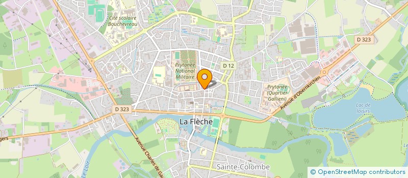 localisation de l'entreprise MONSIEUR MICKAEL MOUREAUX  LA FLECHE