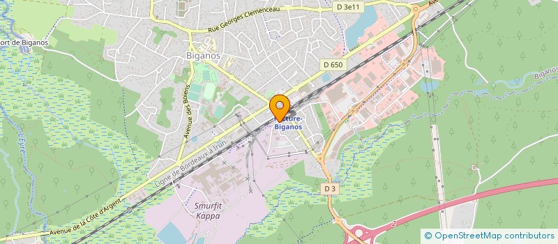 localisation de l'entreprise MONSIEUR MICKAEL MULLER  BIGANOS