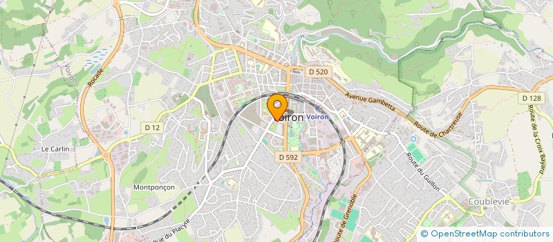 localisation de l'entreprise MONSIEUR MICKAEL MUNARI  VOIRON