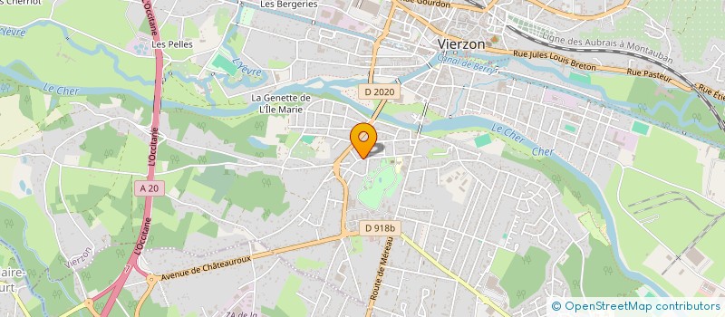 localisation de l'entreprise MONSIEUR MICKAEL MUNTSCH  VIERZON