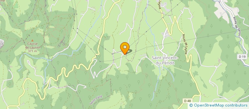 localisation de l'entreprise MONSIEUR MICKAEL MURAT  SAINT-VINCENT-DU-PENDIT