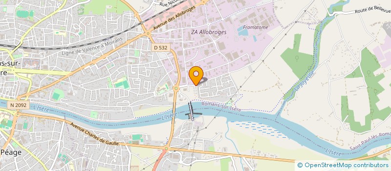 localisation de l'entreprise MONSIEUR MICKAEL NAVERI  ROMANS-SUR-ISERE