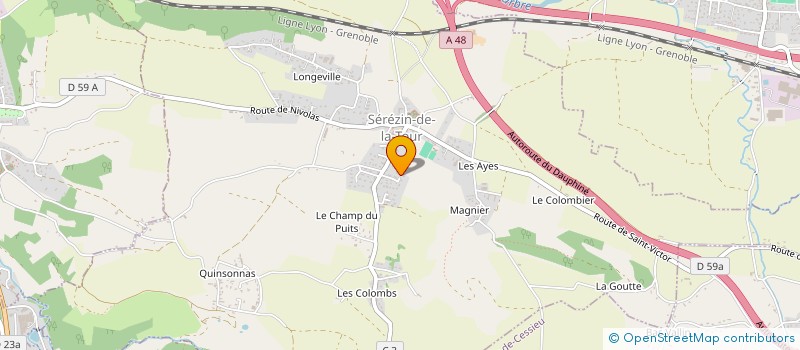 localisation de l'entreprise MONSIEUR MICKAEL NOEL  SEREZIN-DE-LA-TOUR