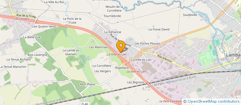 localisation de l'entreprise MONSIEUR MICKAEL NOREE  LAMBALLE-ARMOR