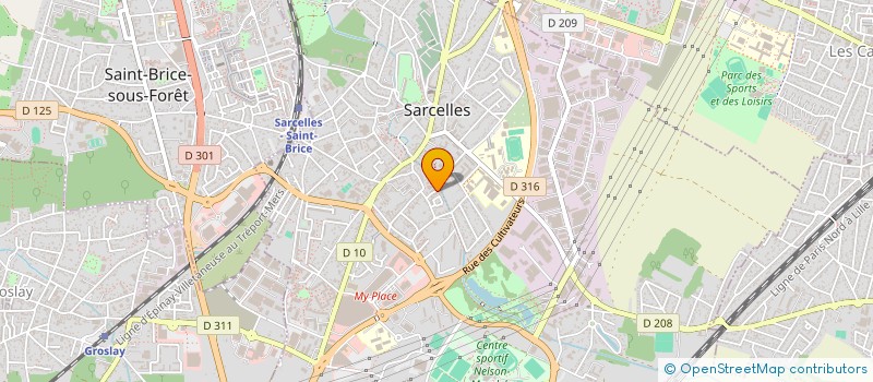 localisation de l'entreprise MONSIEUR MICKAEL OBERLAND à SARCELLES