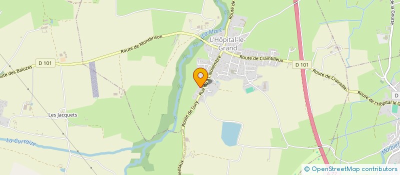 localisation de l'entreprise MONSIEUR MICKAEL ODION  L'HOPITAL-LE-GRAND