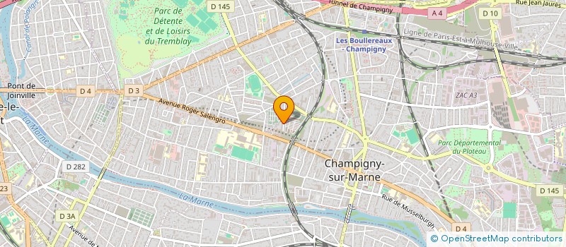 localisation de l'entreprise MONSIEUR MICKAEL OGIER à CHAMPIGNY-SUR-MARNE
