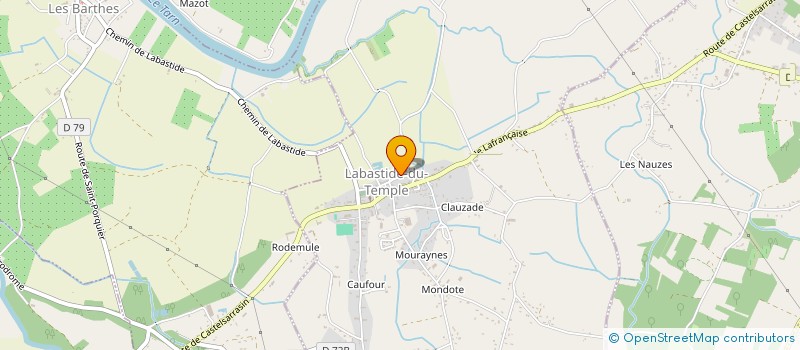 localisation de l'entreprise MONSIEUR MICKAEL OLIVIE à LABASTIDE-DU-TEMPLE