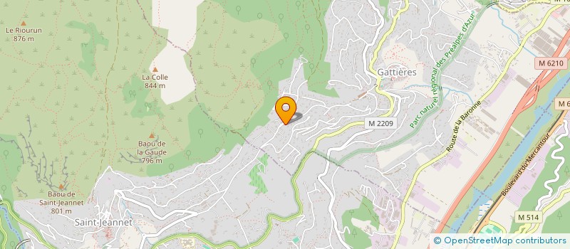 localisation de l'entreprise MONSIEUR MICKAEL OLIVIER  GATTIERES