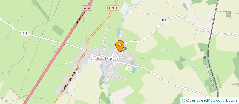localisation de l'entreprise MONSIEUR MICKAEL OLIVIER  SAULCES-MONCLIN