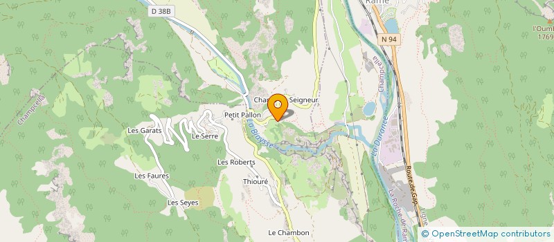 localisation de l'entreprise MONSIEUR MICKAEL OLIVON  EMBRUN