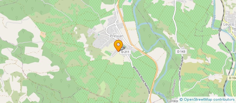 localisation de l'entreprise MONSIEUR MICKAEL OUVRARD  PREIXAN