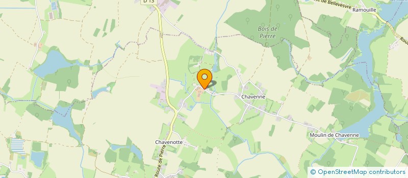 localisation de l'entreprise MONSIEUR MICKAEL PACAUD  LA CHAPELLE-SAINT-SAUVEUR