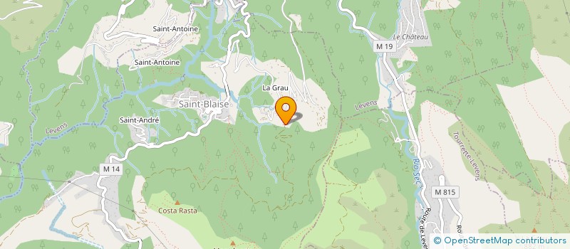 localisation de l'entreprise MONSIEUR MICKAEL PAGE  SAINT-BLAISE