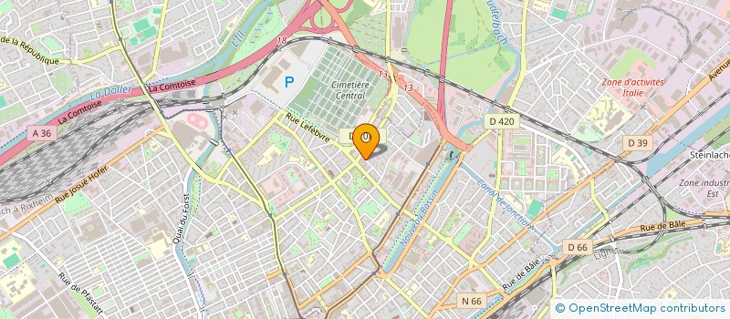 localisation de l'entreprise MONSIEUR MICKAEL PALAT  MULHOUSE