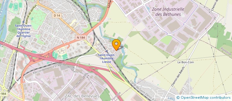 localisation de l'entreprise MONSIEUR MICKAEL PALHARES  SAINT-OUEN-L'AUMONE