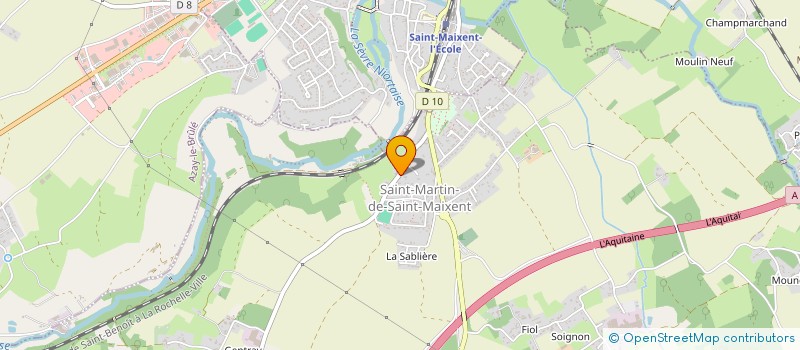 localisation de l'entreprise MONSIEUR MICKAEL PANNEAU  SAINT-MARTIN-DE-SAINT-MAIXENT