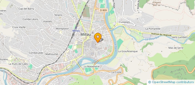 localisation de l'entreprise MONSIEUR MICKAEL PARENTI à MILLAU
