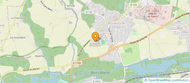 localisation de l'entreprise MONSIEUR MICKAEL PARISOT  BRUYERES-LE-CHATEL