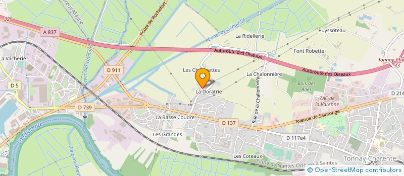 localisation de l'entreprise MONSIEUR MICKAEL PAYOT  TONNAY-CHARENTE