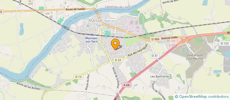 localisation de l'entreprise MONSIEUR MICKAEL PAYRASTRE  MARSSAC-SUR-TARN