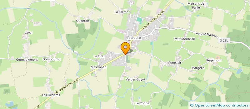 localisation de l'entreprise MONSIEUR MICKAEL PEILLON  FOISSIAT