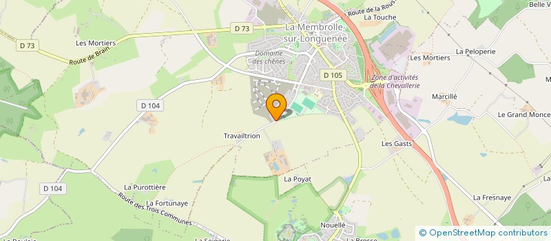 localisation de l'entreprise MONSIEUR MICKAEL PELLETEY  LONGUENEE-EN-ANJOU