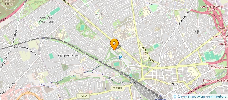 localisation de l'entreprise MONSIEUR MICKAEL PENETTICOBRA  LENS