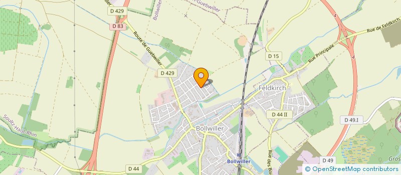 localisation de l'entreprise MONSIEUR MICKAEL PERLAU  BOLLWILLER