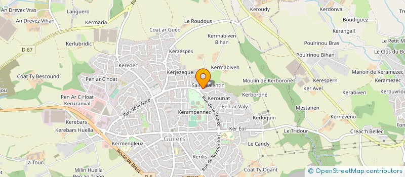 localisation de l'entreprise MONSIEUR MICKAEL PERRAMENT  GUILERS