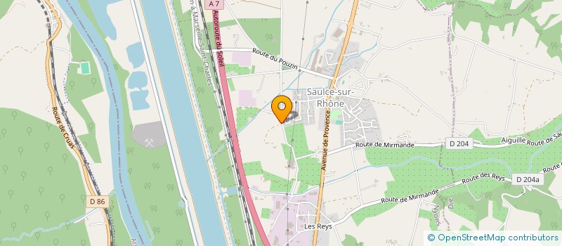 localisation de l'entreprise MONSIEUR MICKAEL PERRIN  SAULCE-SUR-RHONE