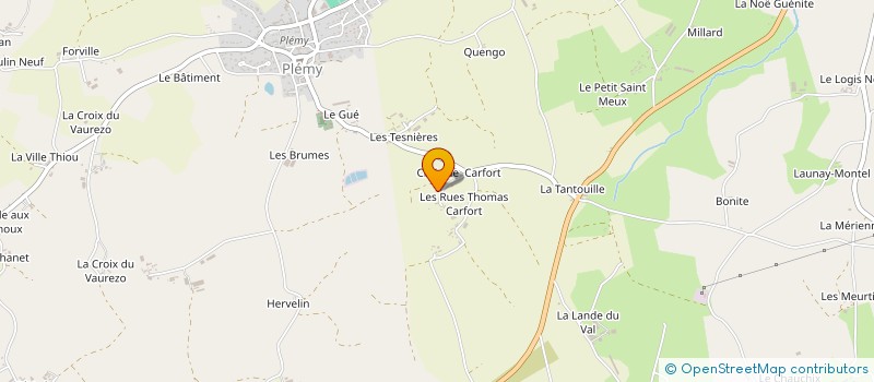 localisation de l'entreprise MONSIEUR MICKAEL PERSONNE  PLEMY