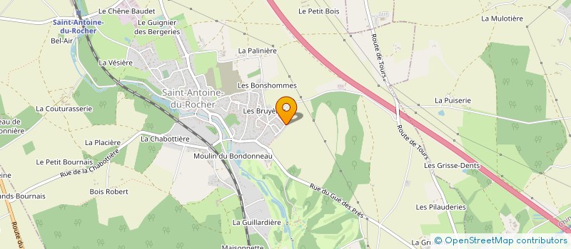 localisation de l'entreprise MONSIEUR MICKAEL PETITEAU  VILLECHAUVE