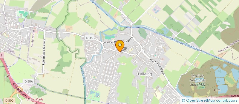 localisation de l'entreprise MONSIEUR MICKAEL PEYEN  DENAIN