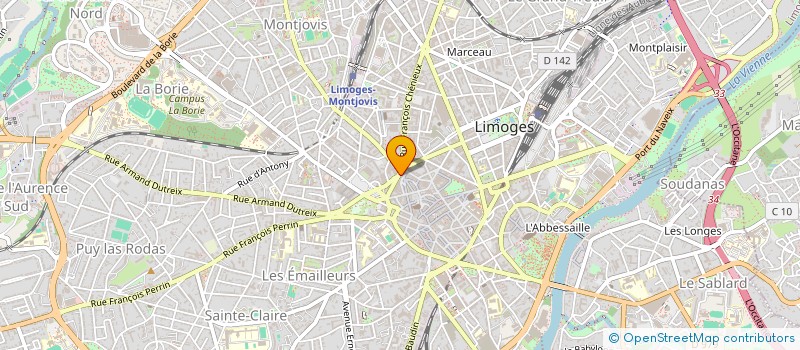 localisation de l'entreprise MONSIEUR MICKAEL PEYROT à LIMOGES