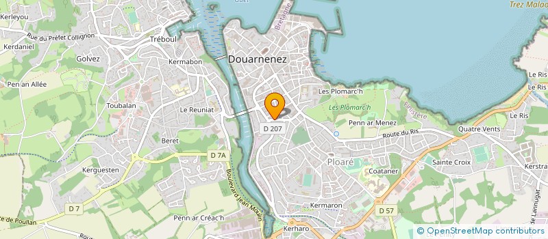 localisation de l'entreprise MONSIEUR MICKAEL PHILIPPE à DOUARNENEZ