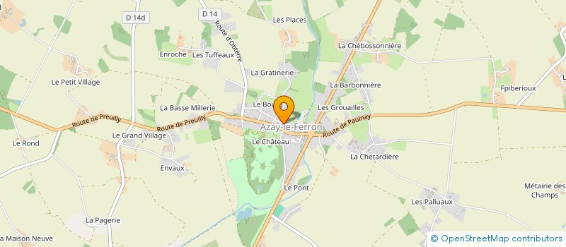 localisation de l'entreprise MONSIEUR MICKAEL PINAUD à AZAY-LE-FERRON