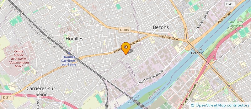 localisation de l'entreprise MONSIEUR MICKAEL PINTO  HOUILLES