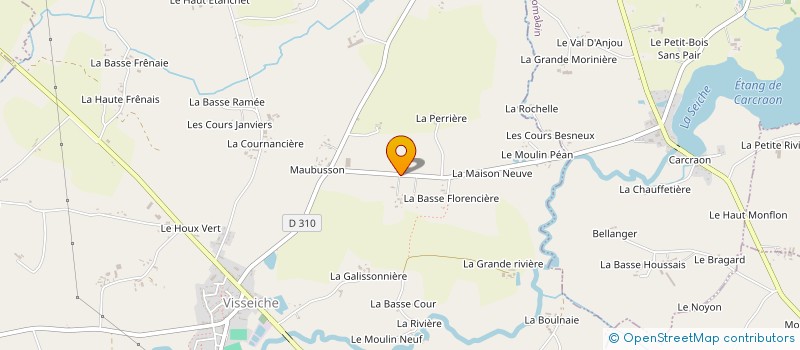 localisation de l'entreprise MONSIEUR MICKAEL PITON  VISSEICHE