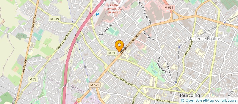 localisation de l'entreprise MONSIEUR MICKAEL PLANQUELLE  TOURCOING