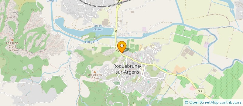 localisation de l'entreprise MONSIEUR MICKAEL POIDEVIN à ROQUEBRUNE-SUR-ARGENS
